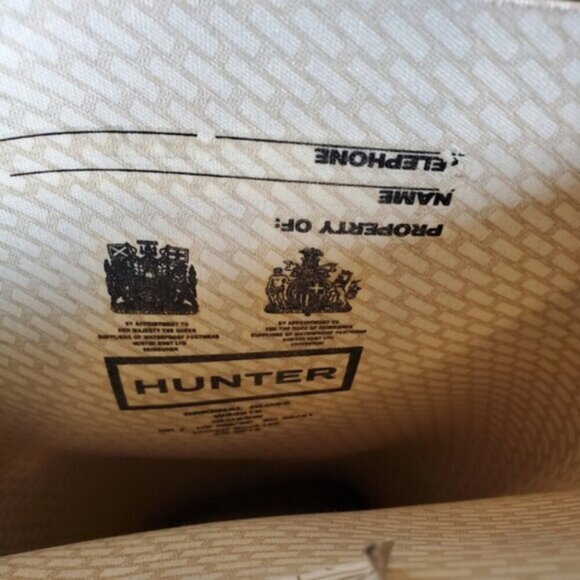 Hunter Original Black High Gloss Boots Size 8M/9F - Picture 10 of 14